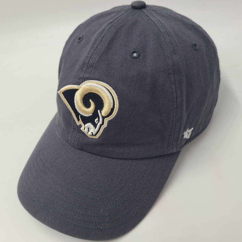 St Louis Rams Hat Strapback 47 Brand Clean Up Blue NFL Football Los Angeles Men